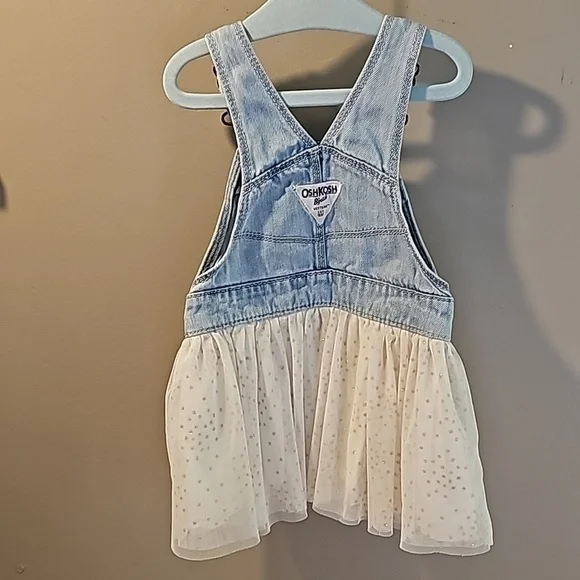 Osh Kosh Overall Dress w Tulle Skirt - Picture 6 of 7